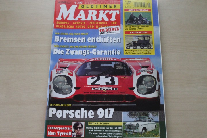 Deckblatt Oldtimer Markt (06/2003)